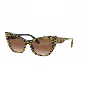 Occhiale da Sole Dolce & Gabbana 0DG4370 - LEO GLITTER GOLD ON BLACK 320813