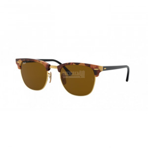 Occhiale da Sole Ray-Ban 0RB3016 CLUBMASTER - SPOTTED BROWN HAVANA 1160