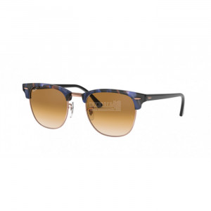 Occhiale da Sole Ray-Ban 0RB3016 CLUBMASTER - SPOTTED BROWN/BLUE 125651