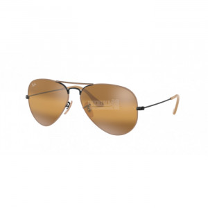 Occhiale da Sole Ray-Ban 0RB3025 AVIATOR LARGE METAL - BLACK ON TOP MATTE BEIGE 9153AG