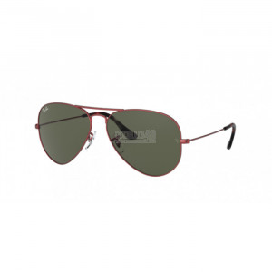 Occhiale da Sole Ray-Ban 0RB3025 AVIATOR LARGE METAL - SAND TRASPARENT RED 918831