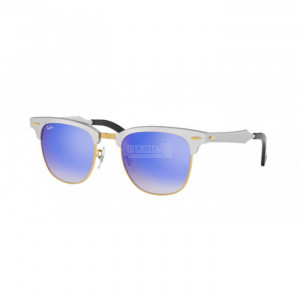 Occhiale da Sole Ray-Ban 0RB3507 CLUBMASTER ALUMINUM - BRUSHED SILVER 137/7Q