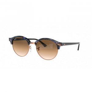 Occhiale da Sole Ray-Ban 0RB4246 CLUBROUND - SPOTTED BROWN/BLUE 125651