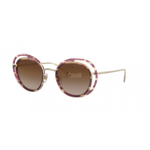 Occhiale da Sole Giorgio Armani 0AR6081 - STRIPED BROWN/PALE GOLD 301313