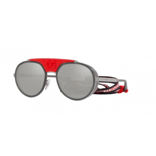Occhiale da Sole Dolce & Gabbana 0DG2210 - GUNMETAL/TRANSPARENT GREY 04/6G