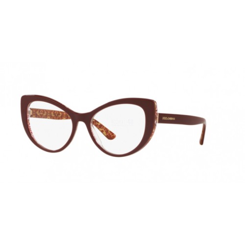 Occhiale da Vista Dolce & Gabbana 0DG3285 - BORDEAUX ON DAMASCUS GLITTER 3205