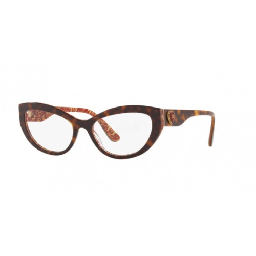 Occhiale da Vista Dolce & Gabbana 0DG3306 - HAVANA ON DAMASCUS GLITTER 3204