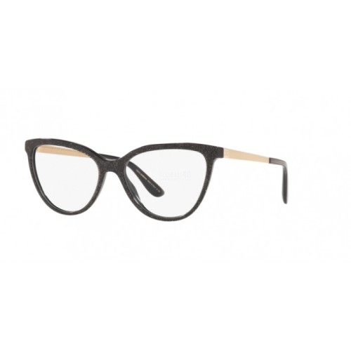 Occhiale da Vista Dolce & Gabbana 0DG3315 - GLITTER GOLD STRIPED BLACK 3218