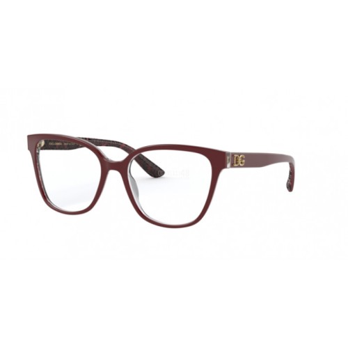 Occhiale da Vista Dolce & Gabbana 0DG3321 - BORDEAUX ON DAMASCO BLACK 3233