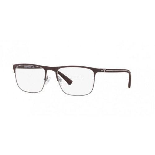 Occhiale da Vista Emporio Armani 0EA1079 - BROWN RUBBER/MATTE GUNMETAL 3132