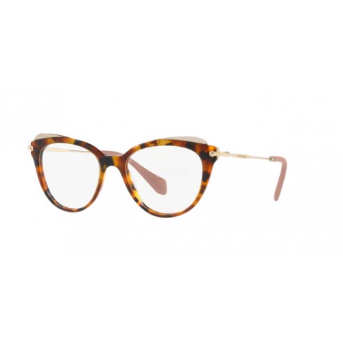 Occhiale da Vista Miu Miu 0MU 01QV CORE COLLECTION - HAVANA/TRANSPARENT BROWN VX81O1