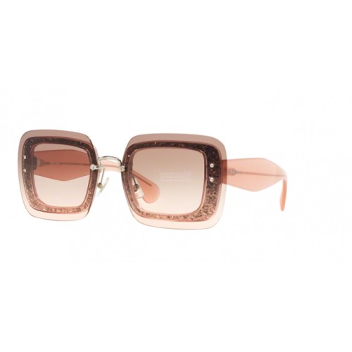 Occhiale da Sole Miu Miu 0MU 01RS SPECIAL PROJECT - TRANSPARENT PINK GLITTER UEU1E2