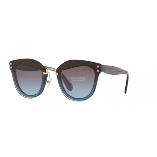 Occhiale da Sole Miu Miu 0MU 03TS CORE COLLECTION - VIOLET TRANSPARENT/GLITTER B03152