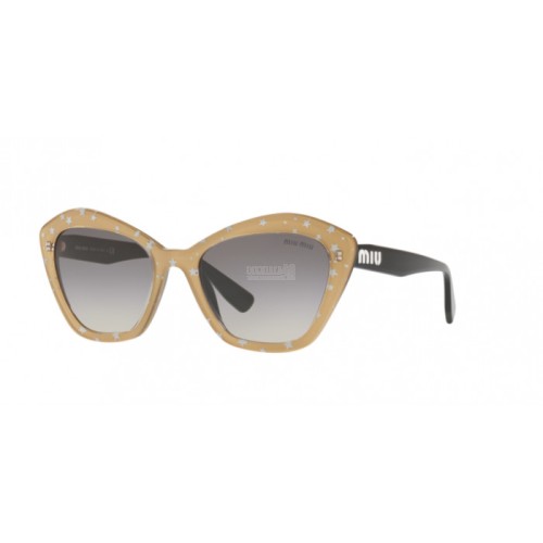 Occhiale da Sole Miu Miu 0MU 05US CORE COLLECTION - BLACK TOP GOLD/WHITE STARS 139130