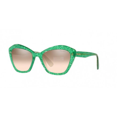 Occhiale da Sole Miu Miu 0MU 05US CORE COLLECTION - GLITTER GREEN 144QZ9