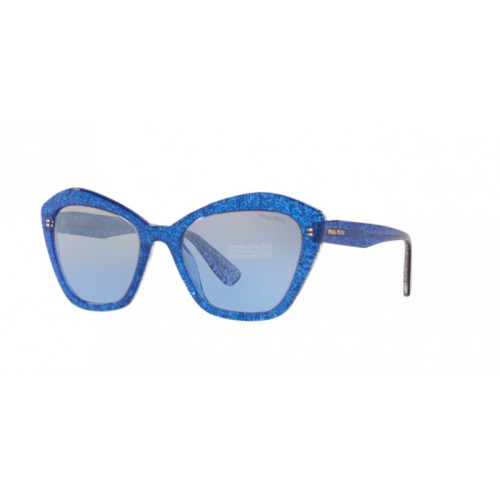 Occhiale da Sole Miu Miu 0MU 05US CORE COLLECTION - GLITTER BLUE 1452B2