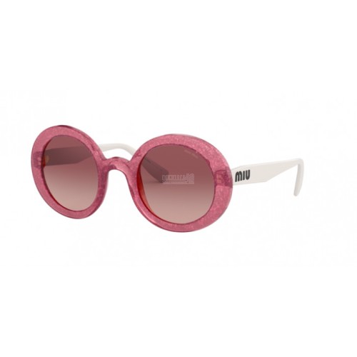 Occhiale da Sole Miu Miu 0MU 06US CORE COLLECTION - TRANSPARENT PINK GLITTER 1269G1