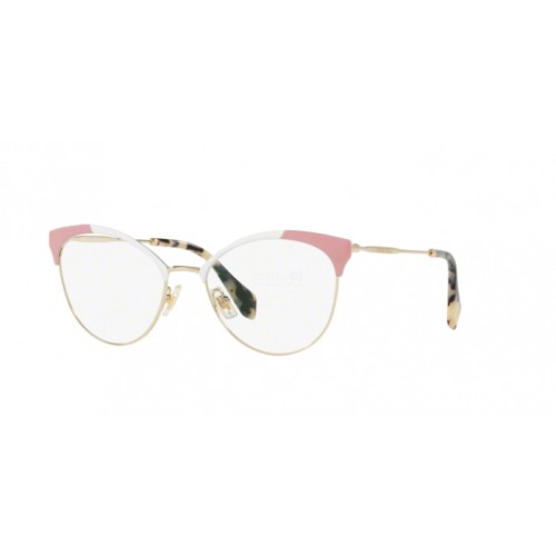 Occhiale da Vista Miu Miu 0MU 50PV CORE COLLECTION - PALE GOLD/WHITE/DK PINK USQ1O1