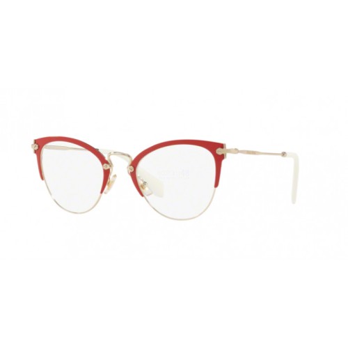 Occhiale da Vista Miu Miu 0MU 50QV - RED/PALE GOLD VYI1O1