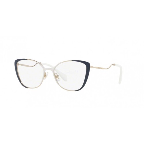 Occhiale da Vista Miu Miu 0MU 51QV CORE COLLECTION - PALE GOLD/IVORY/BLUE VYE1O1