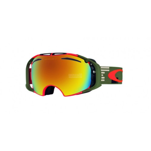 Maschera sci Oakley Snow Goggles 0OO7037 AIRBRAKE - DISRUPTIVE OLIVE ORANGE 703709