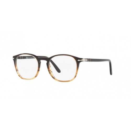 Occhiale da Vista Persol 0PO3007V - BLACK GRAD STRIPPED BROWN 1026