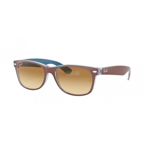 Occhiale da Sole Ray-Ban 0RB2132 NEW WAYFARER - TOP MT CHOCOLATE ON BLUE 618985