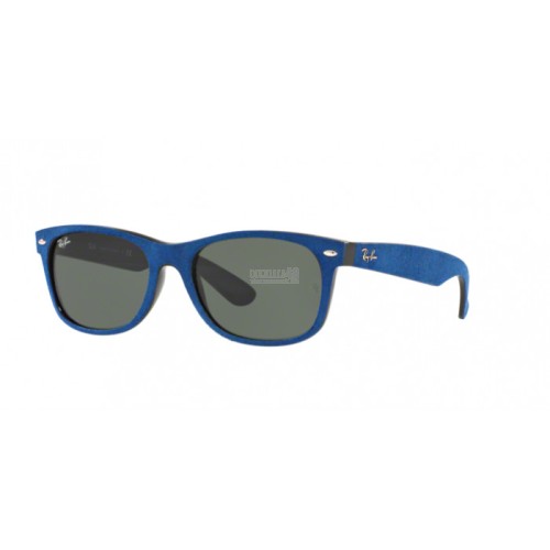 Occhiale da Sole Ray-Ban 0RB2132 NEW WAYFARER - BLACK/TOP BLUE ALCANTARA 6239