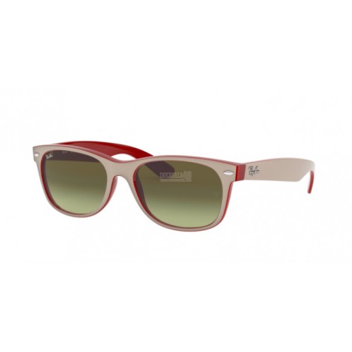 Occhiale da Sole Ray-Ban 0RB2132 NEW WAYFARER - MATTE BEIGE ON OPAL RED 6307A6