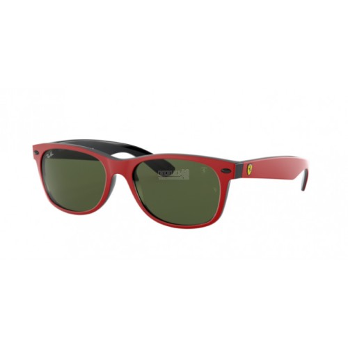 Occhiale da Sole Ray-Ban 0RB2132M NEW WAYFARER - TOP MATTE RED ON BLACK F63931