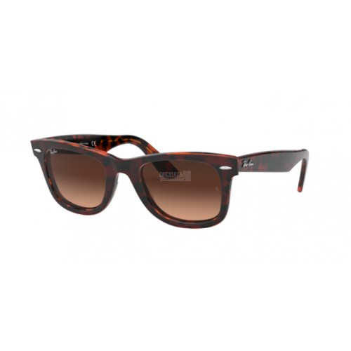 Occhiale da Sole Ray-Ban 0RB2140 WAYFARER - TOP TR RED ON ORANGE HAVANA 1275A5