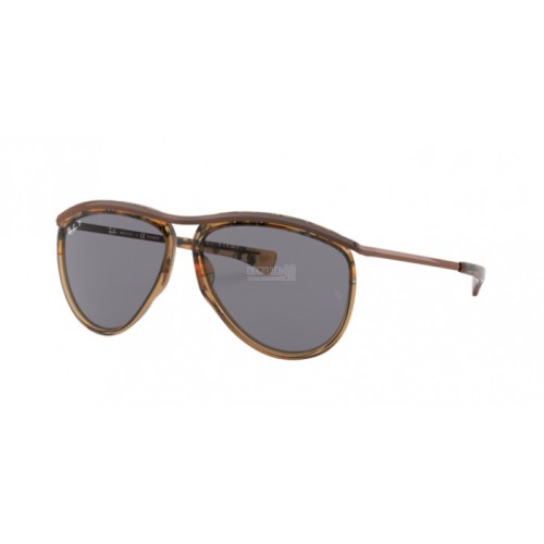 Occhiale da Sole Ray-Ban 0RB2219 OLYMPIAN AVIATOR - GRAD HAVANA BROWN ON TR BROWN 128748