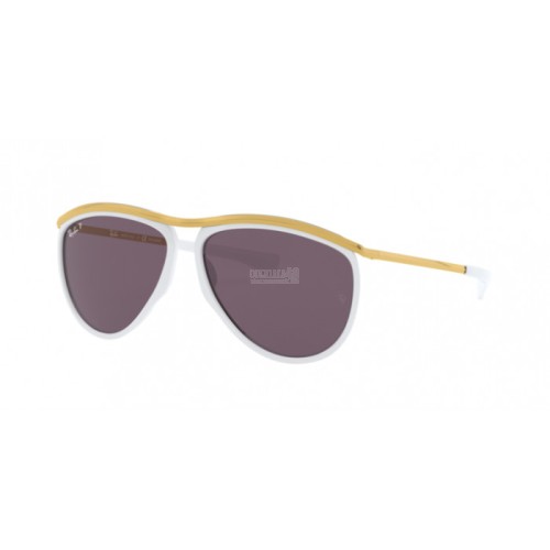 Occhiale da Sole Ray-Ban 0RB2219 OLYMPIAN AVIATOR - WHITE 1289AF