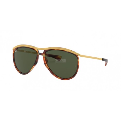 Occhiale da Sole Ray-Ban 0RB2219 OLYMPIAN AVIATOR - STRIPPED HAVANA 954/31
