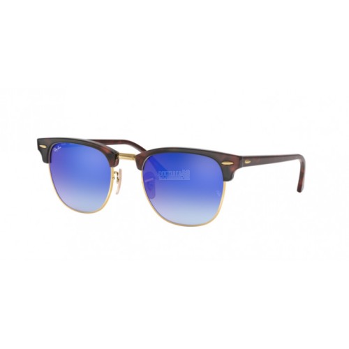 Occhiale da Sole Ray-Ban 0RB3016 CLUBMASTER - SHINY RED/HAVANA 990/7Q