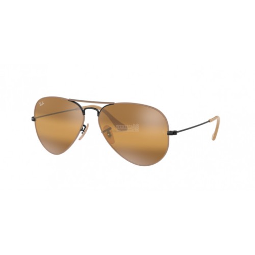 Occhiale da Sole Ray-Ban 0RB3025 AVIATOR LARGE METAL - BLACK ON TOP MATTE BEIGE 9153AG