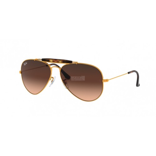 Occhiale da Sole Ray-Ban 0RB3029 OUTDOORSMAN II - SHINY LIGHT BRONZE 9001A5