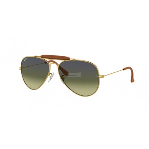 Occhiale da Sole Ray-Ban 0RB3422Q AVIATOR CRAFT - ARISTA/LIGHT BROWN LEATHER 001/M9