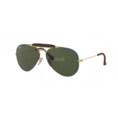 Occhiale da Sole Ray-Ban 0RB3422Q AVIATOR CRAFT - GOLD/BLUE JEANS 919431
