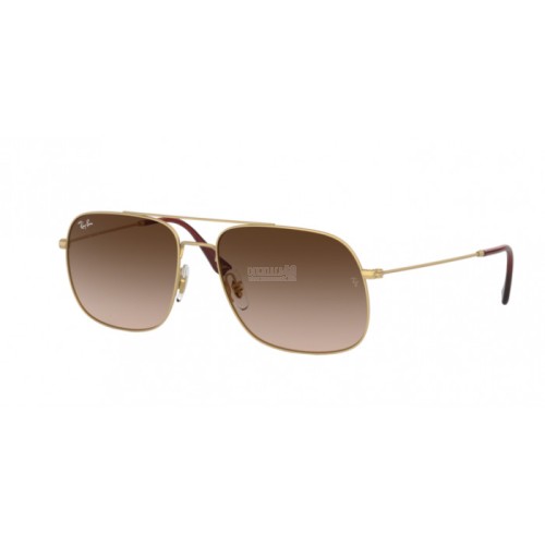 Occhiale da Sole Ray-Ban 0RB3595 ANDREA - RUBBER GOLD 901313