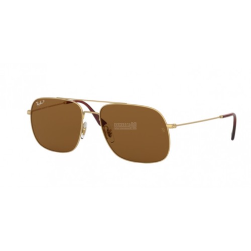 Occhiale da Sole Ray-Ban 0RB3595 ANDREA - RUBBER GOLD 901383