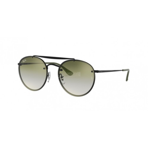 Occhiale da Sole Ray-Ban 0RB3614N BLAZE ROUND DOUBLEBRIDGE - DEMI GLOSS BLACK 148/0R