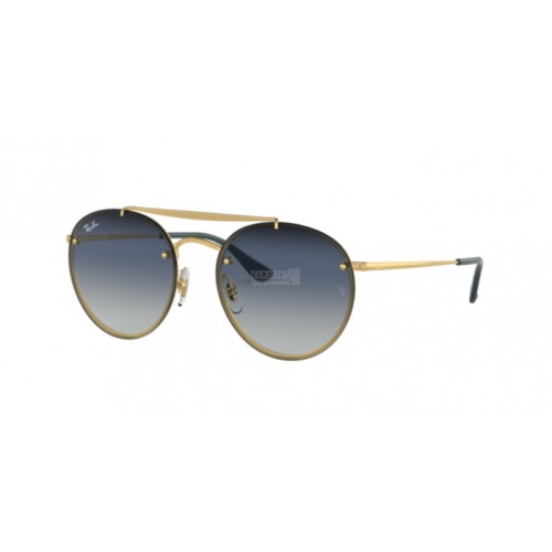 Occhiale da Sole Ray-Ban 0RB3614N BLAZE ROUND DOUBLEBRIDGE - DEMI GLOSS GOLD 91400S
