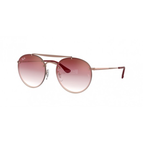 Occhiale da Sole Ray-Ban 0RB3614N BLAZE ROUND DOUBLEBRIDGE - DEMI GLOSS COPPER 91410T