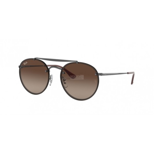 Occhiale da Sole Ray-Ban 0RB3614N BLAZE ROUND DOUBLEBRIDGE - DEMI GLOSS GUNMETAL 914413
