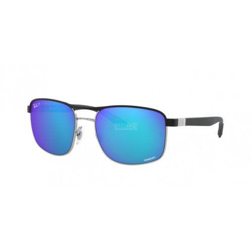 Occhiale da Sole Ray-Ban 0RB3660CH - TOP MATTE BLACK ON SILVER 9091A1