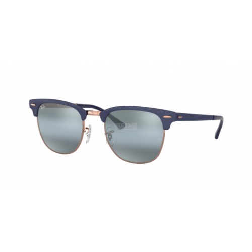 Occhiale da Sole Ray-Ban 0RB3716 CLUBMASTER METAL - COPPER ON TOP MATTE DARK BLUE 9160AJ
