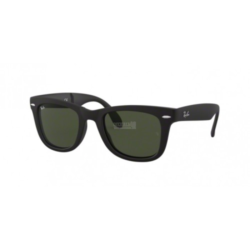 Occhiale da Sole Ray-Ban 0RB4105 FOLDING WAYFARER - MATTE BLACK 601S