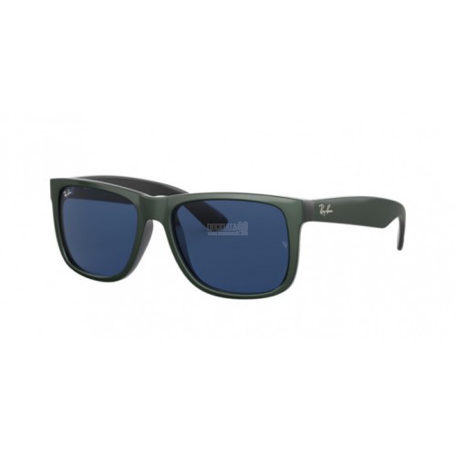 Occhiale da Sole Ray-Ban 0RB4165 JUSTIN - GREEN METALLIC ON BLACK 646880