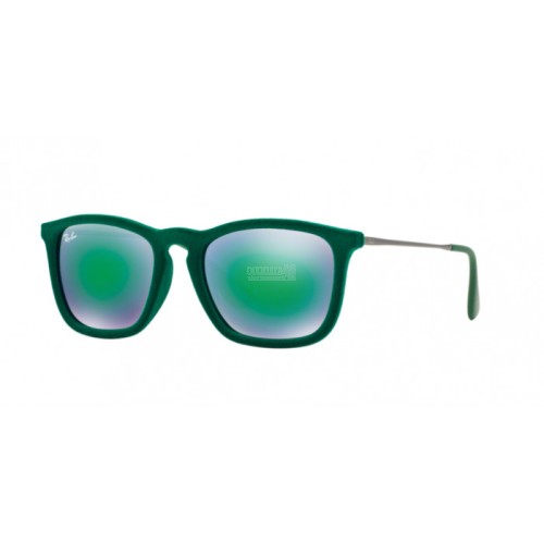 Occhiale da Sole Ray-Ban 0RB4187 CHRIS - FLOCK GREEN 60823R